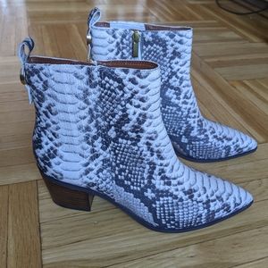 Franco Sarto Shay Snakeskin Booties